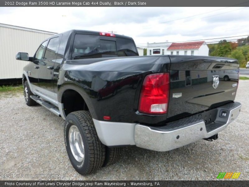 Black / Dark Slate 2012 Dodge Ram 3500 HD Laramie Mega Cab 4x4 Dually