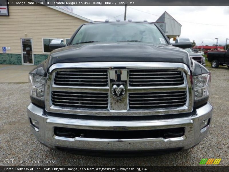 Black / Dark Slate 2012 Dodge Ram 3500 HD Laramie Mega Cab 4x4 Dually