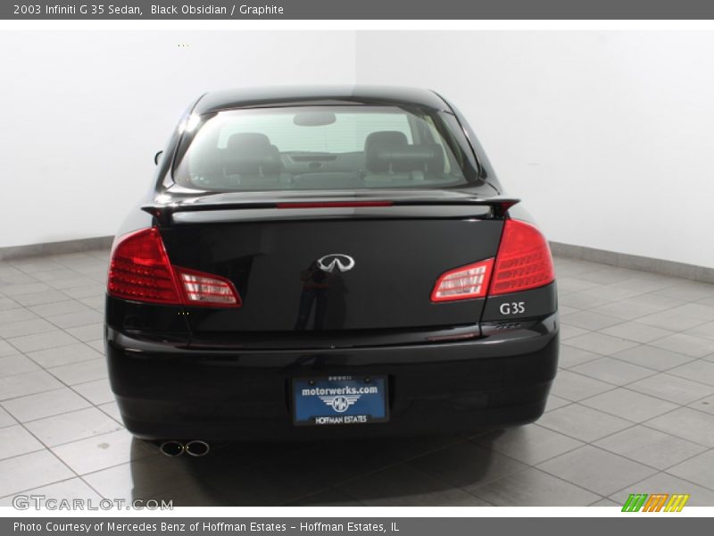 Black Obsidian / Graphite 2003 Infiniti G 35 Sedan