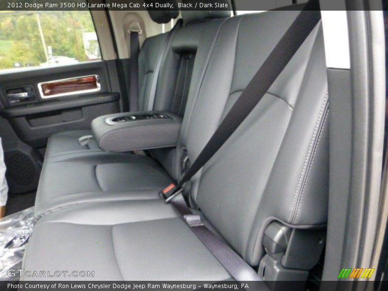  2012 Ram 3500 HD Laramie Mega Cab 4x4 Dually Dark Slate Interior
