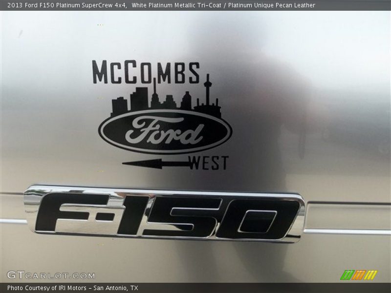 White Platinum Metallic Tri-Coat / Platinum Unique Pecan Leather 2013 Ford F150 Platinum SuperCrew 4x4