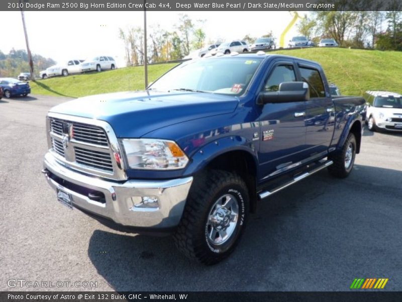 Deep Water Blue Pearl / Dark Slate/Medium Graystone 2010 Dodge Ram 2500 Big Horn Edition Crew Cab 4x4