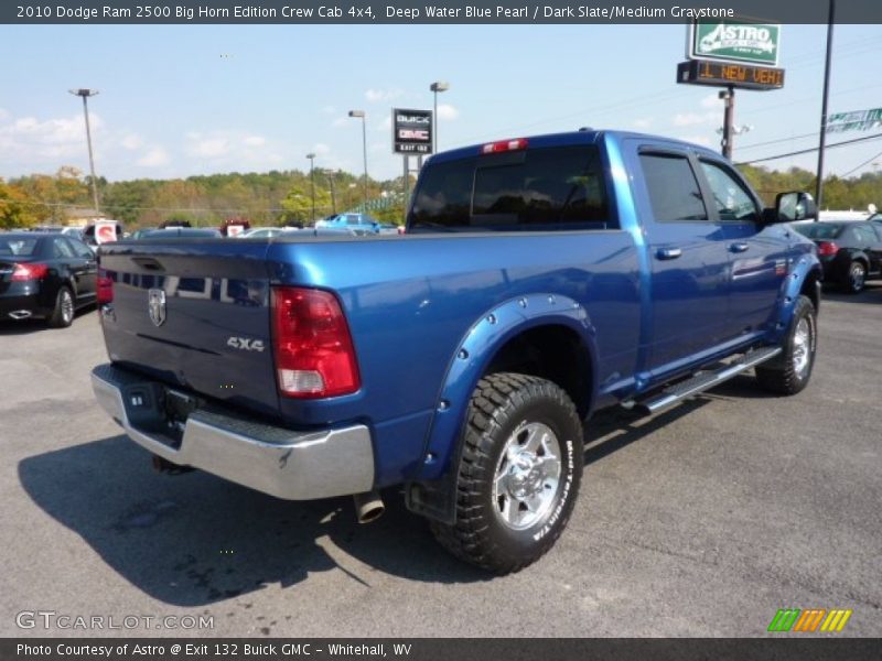 Deep Water Blue Pearl / Dark Slate/Medium Graystone 2010 Dodge Ram 2500 Big Horn Edition Crew Cab 4x4