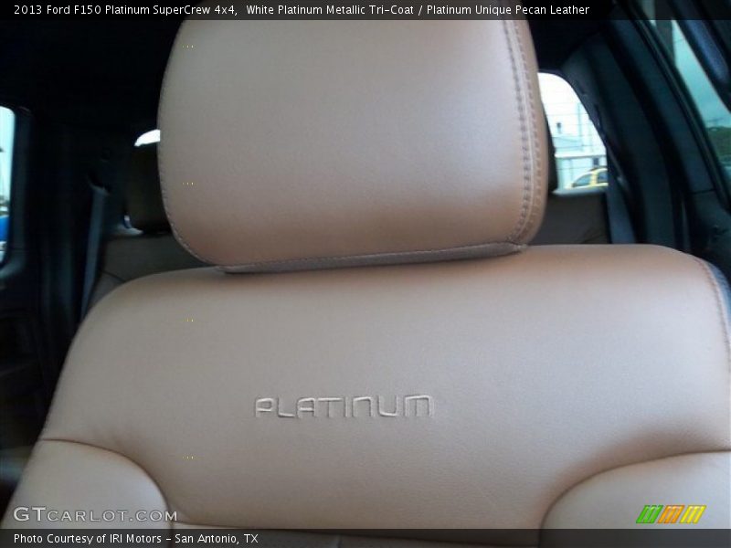 White Platinum Metallic Tri-Coat / Platinum Unique Pecan Leather 2013 Ford F150 Platinum SuperCrew 4x4