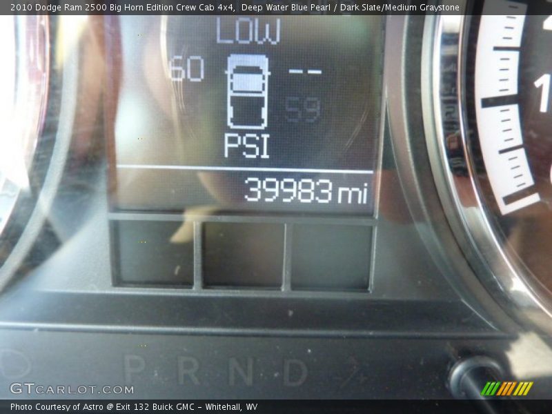 Deep Water Blue Pearl / Dark Slate/Medium Graystone 2010 Dodge Ram 2500 Big Horn Edition Crew Cab 4x4