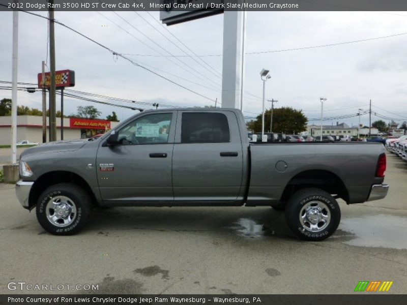 Mineral Gray Pearl / Dark Slate/Medium Graystone 2012 Dodge Ram 3500 HD ST Crew Cab 4x4