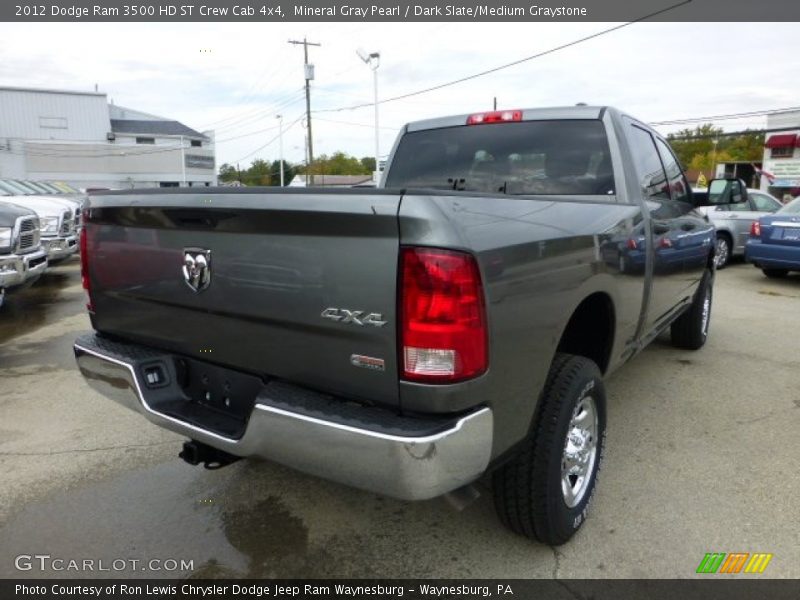 Mineral Gray Pearl / Dark Slate/Medium Graystone 2012 Dodge Ram 3500 HD ST Crew Cab 4x4
