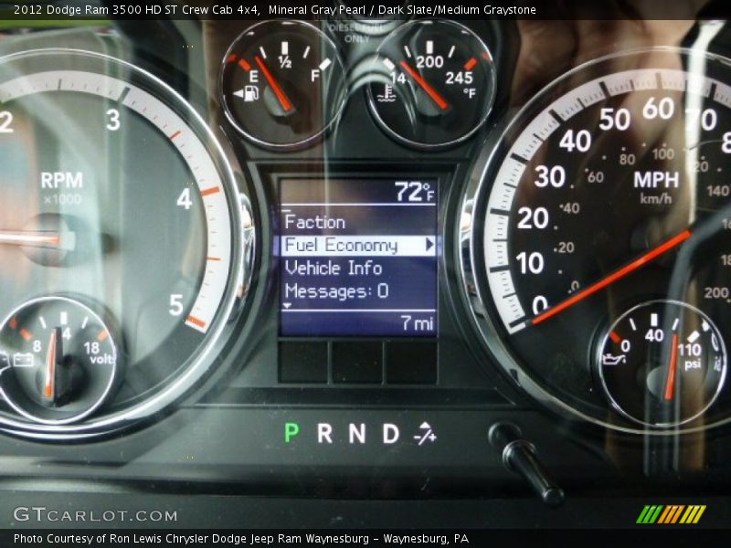 Mineral Gray Pearl / Dark Slate/Medium Graystone 2012 Dodge Ram 3500 HD ST Crew Cab 4x4