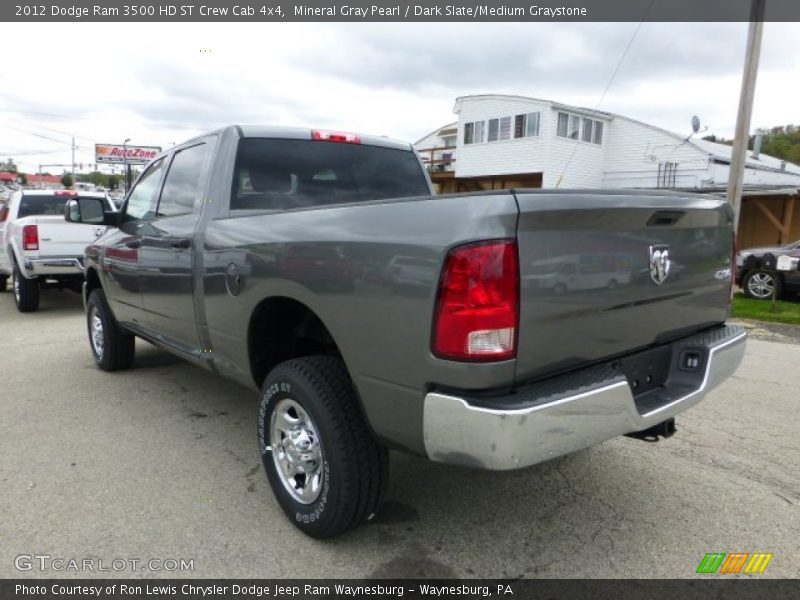 Mineral Gray Pearl / Dark Slate/Medium Graystone 2012 Dodge Ram 3500 HD ST Crew Cab 4x4