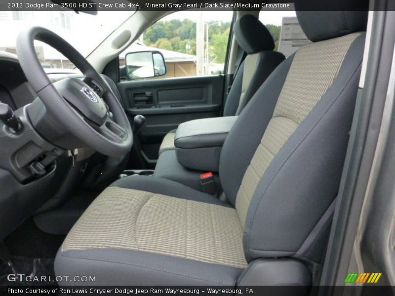 Mineral Gray Pearl / Dark Slate/Medium Graystone 2012 Dodge Ram 3500 HD ST Crew Cab 4x4