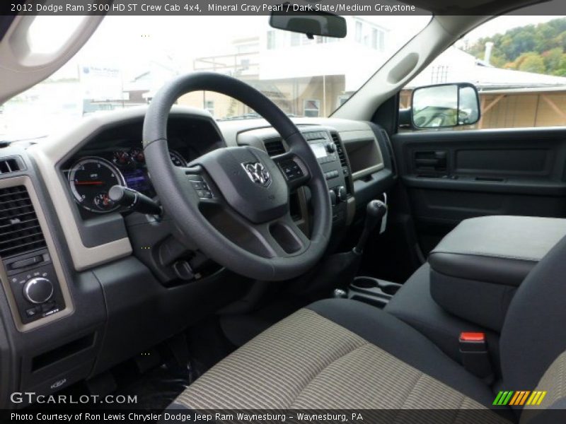 Mineral Gray Pearl / Dark Slate/Medium Graystone 2012 Dodge Ram 3500 HD ST Crew Cab 4x4