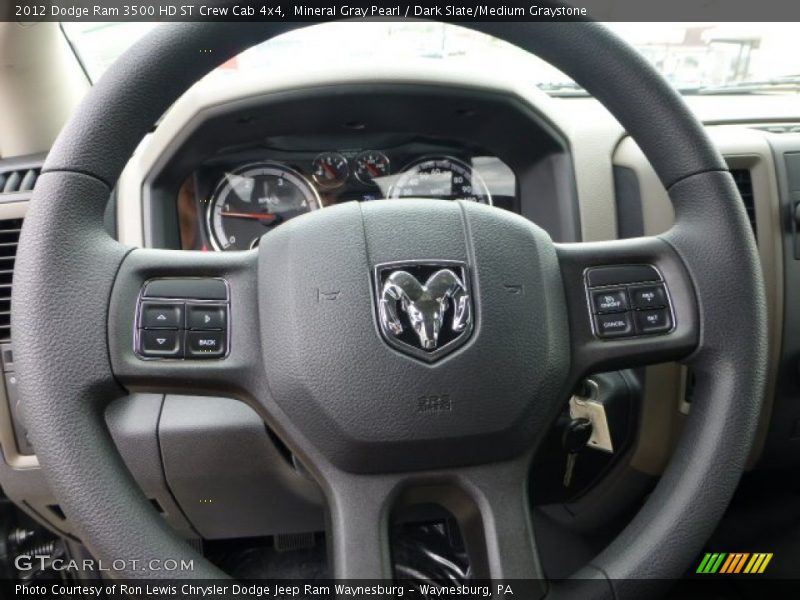 Mineral Gray Pearl / Dark Slate/Medium Graystone 2012 Dodge Ram 3500 HD ST Crew Cab 4x4