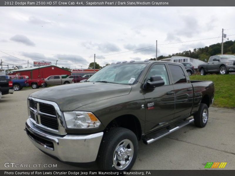 Sagebrush Pearl / Dark Slate/Medium Graystone 2012 Dodge Ram 2500 HD ST Crew Cab 4x4
