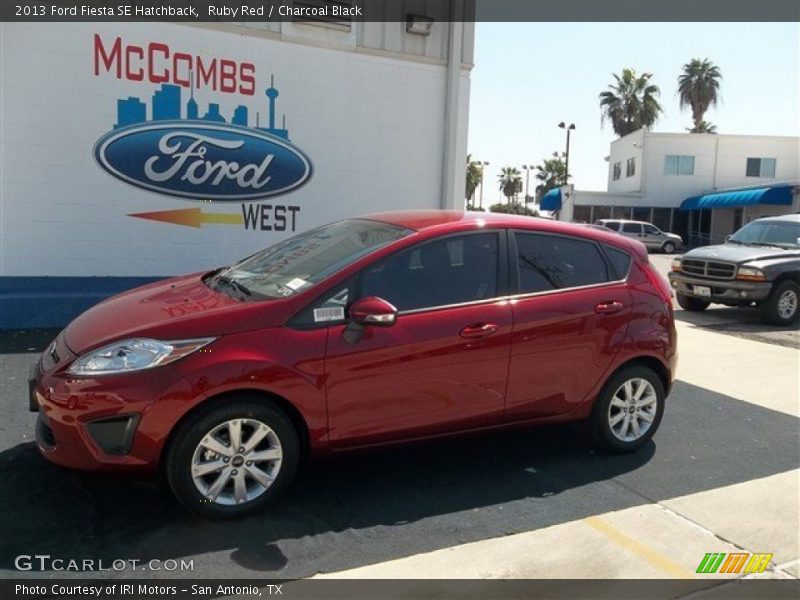 Ruby Red / Charcoal Black 2013 Ford Fiesta SE Hatchback