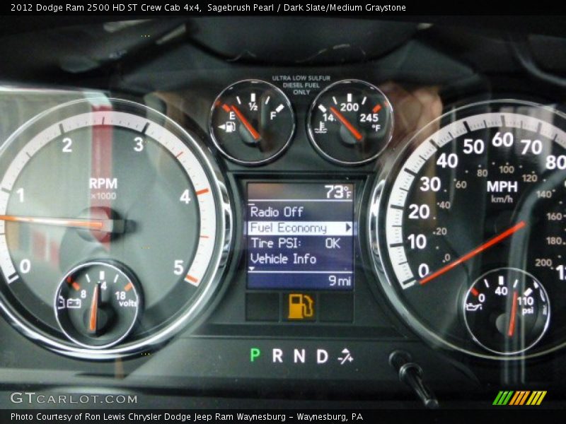 Sagebrush Pearl / Dark Slate/Medium Graystone 2012 Dodge Ram 2500 HD ST Crew Cab 4x4