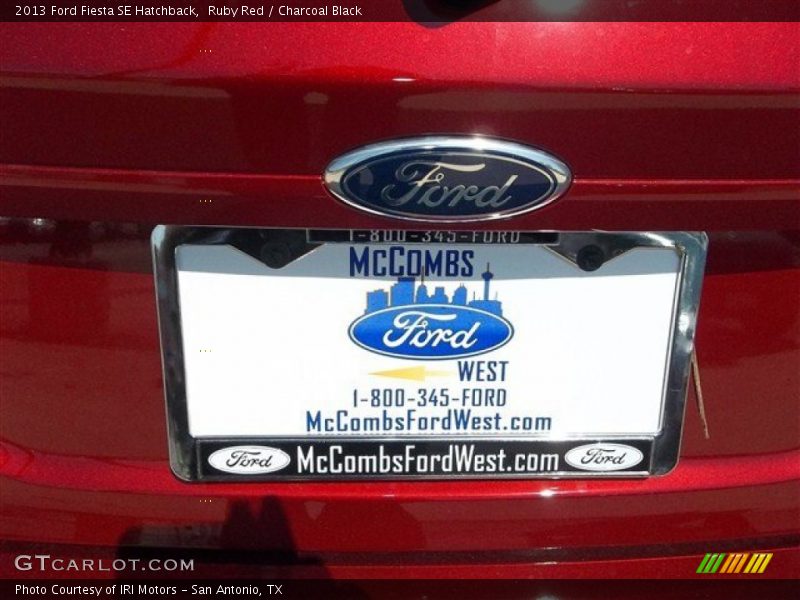 Ruby Red / Charcoal Black 2013 Ford Fiesta SE Hatchback