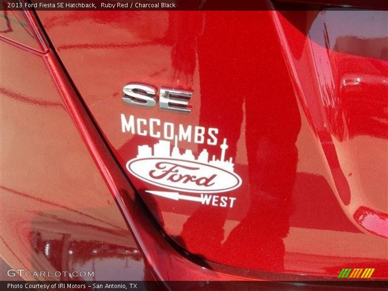 Ruby Red / Charcoal Black 2013 Ford Fiesta SE Hatchback