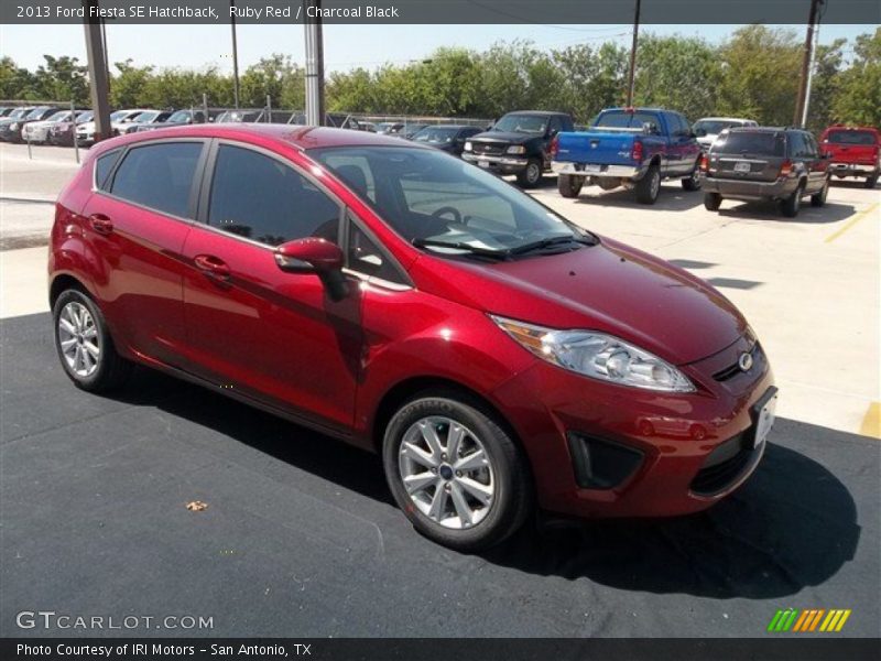 Ruby Red / Charcoal Black 2013 Ford Fiesta SE Hatchback