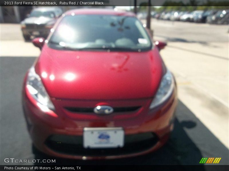 Ruby Red / Charcoal Black 2013 Ford Fiesta SE Hatchback