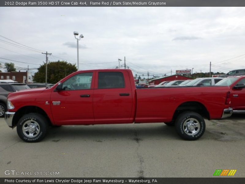 Flame Red / Dark Slate/Medium Graystone 2012 Dodge Ram 3500 HD ST Crew Cab 4x4