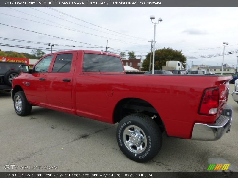 Flame Red / Dark Slate/Medium Graystone 2012 Dodge Ram 3500 HD ST Crew Cab 4x4