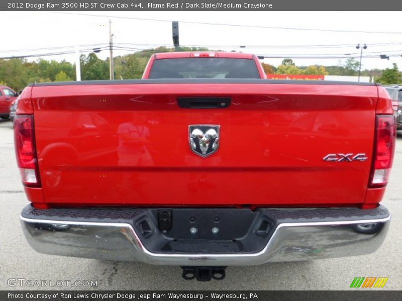 Flame Red / Dark Slate/Medium Graystone 2012 Dodge Ram 3500 HD ST Crew Cab 4x4