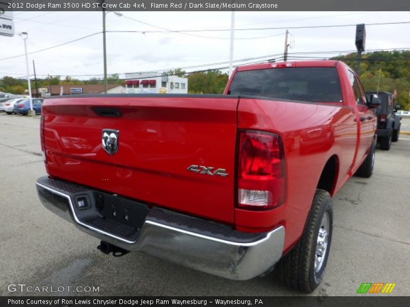 Flame Red / Dark Slate/Medium Graystone 2012 Dodge Ram 3500 HD ST Crew Cab 4x4