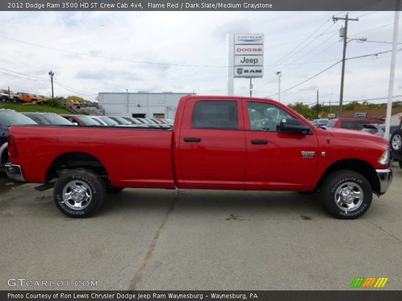 Flame Red / Dark Slate/Medium Graystone 2012 Dodge Ram 3500 HD ST Crew Cab 4x4