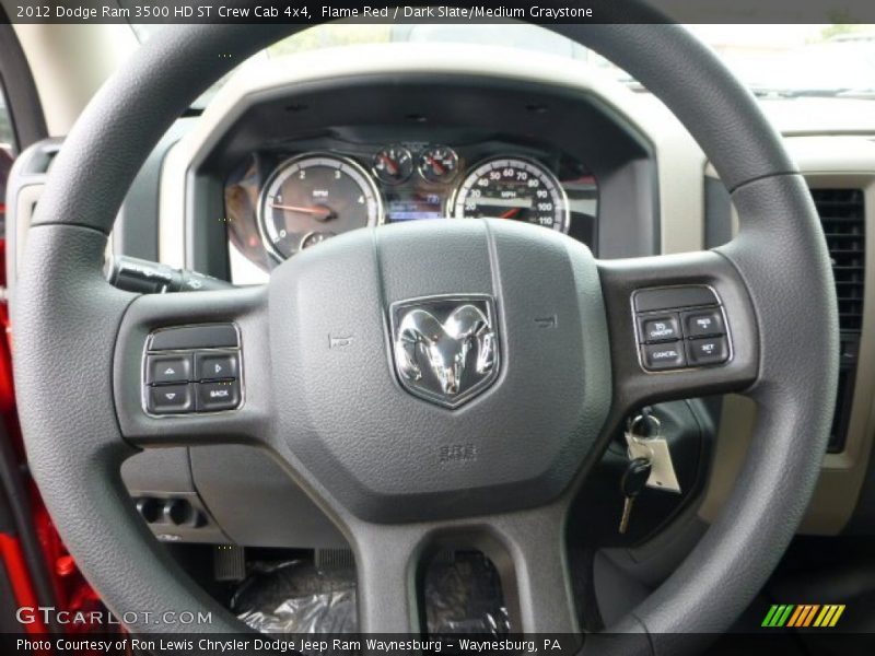  2012 Ram 3500 HD ST Crew Cab 4x4 Steering Wheel