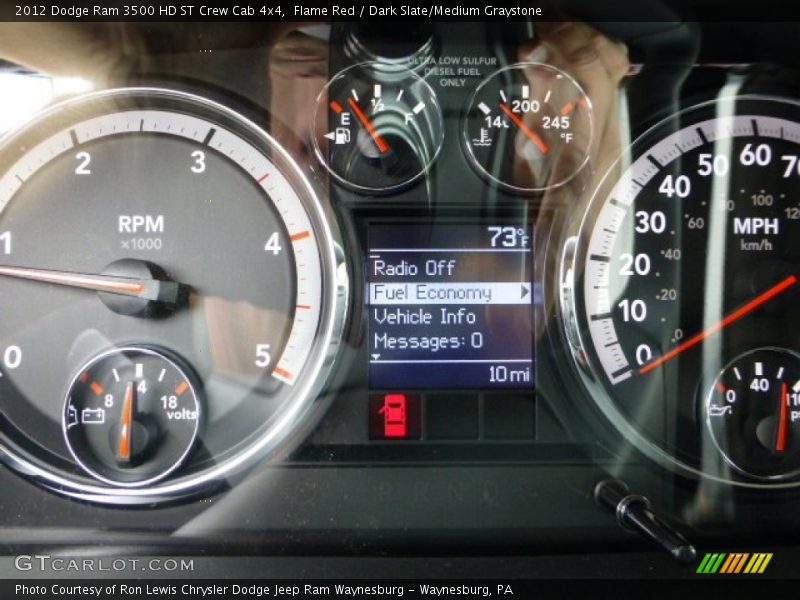Flame Red / Dark Slate/Medium Graystone 2012 Dodge Ram 3500 HD ST Crew Cab 4x4