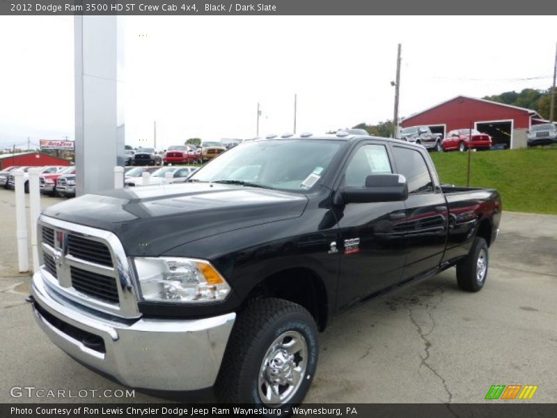 Black / Dark Slate 2012 Dodge Ram 3500 HD ST Crew Cab 4x4