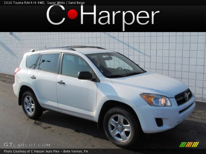 Super White / Sand Beige 2010 Toyota RAV4 I4 4WD