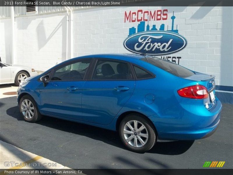 Blue Candy / Charcoal Black/Light Stone 2013 Ford Fiesta SE Sedan