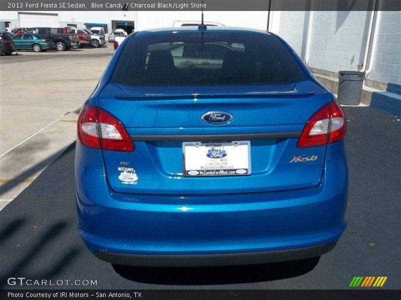 Blue Candy / Charcoal Black/Light Stone 2013 Ford Fiesta SE Sedan
