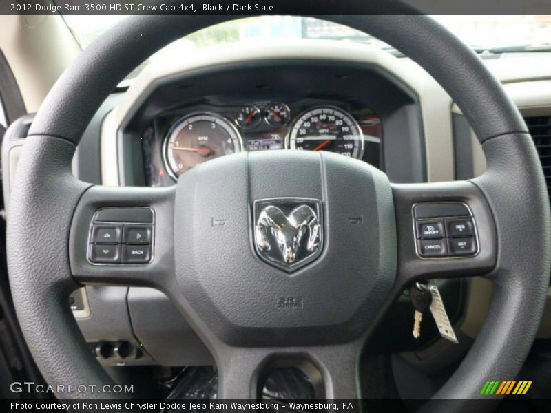 Black / Dark Slate 2012 Dodge Ram 3500 HD ST Crew Cab 4x4