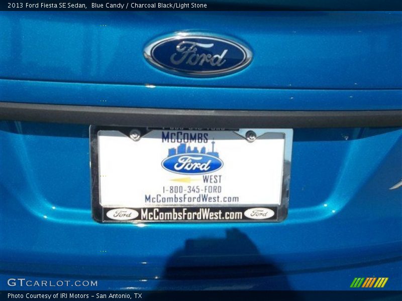 Blue Candy / Charcoal Black/Light Stone 2013 Ford Fiesta SE Sedan