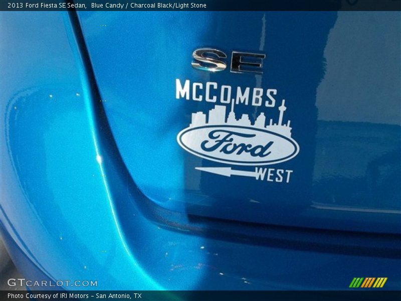 Blue Candy / Charcoal Black/Light Stone 2013 Ford Fiesta SE Sedan