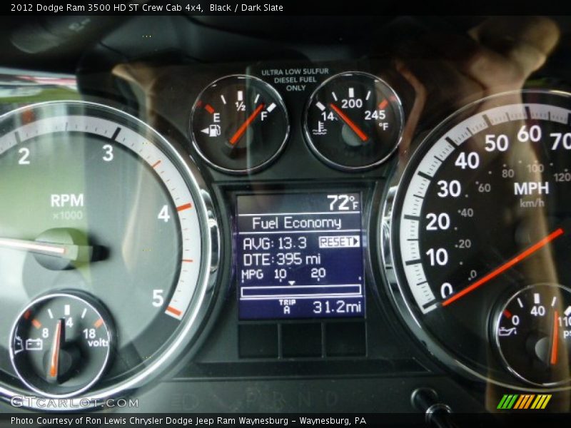 Black / Dark Slate 2012 Dodge Ram 3500 HD ST Crew Cab 4x4