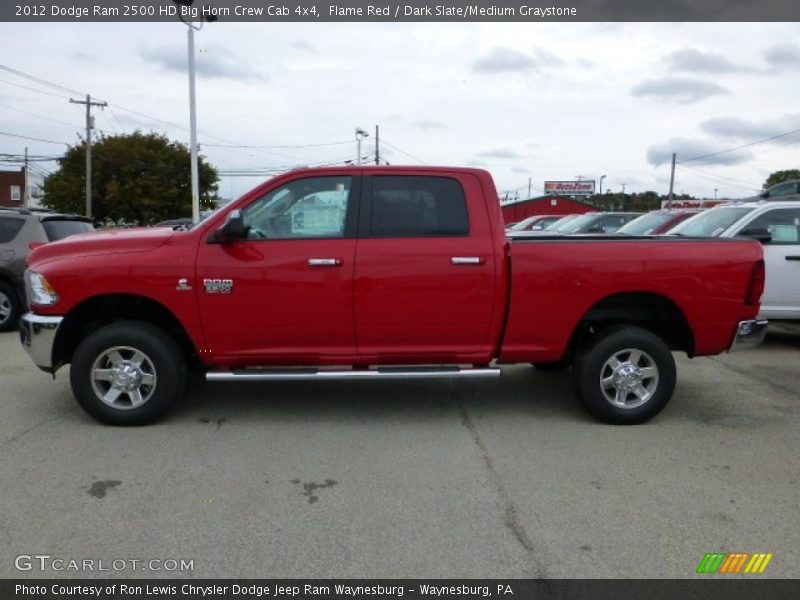 Flame Red / Dark Slate/Medium Graystone 2012 Dodge Ram 2500 HD Big Horn Crew Cab 4x4