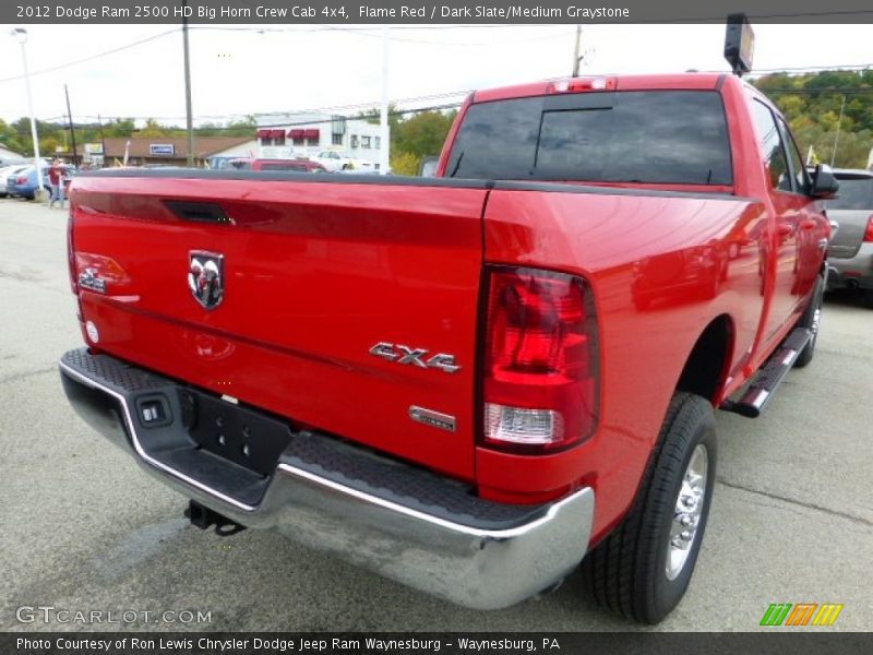 Flame Red / Dark Slate/Medium Graystone 2012 Dodge Ram 2500 HD Big Horn Crew Cab 4x4