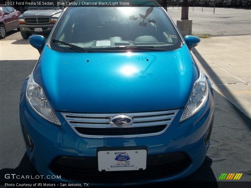 Blue Candy / Charcoal Black/Light Stone 2013 Ford Fiesta SE Sedan