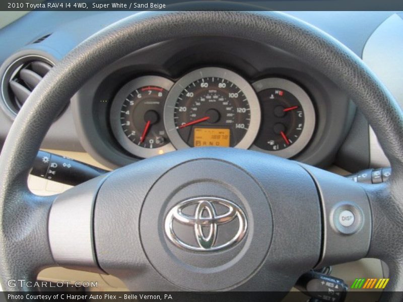 Super White / Sand Beige 2010 Toyota RAV4 I4 4WD