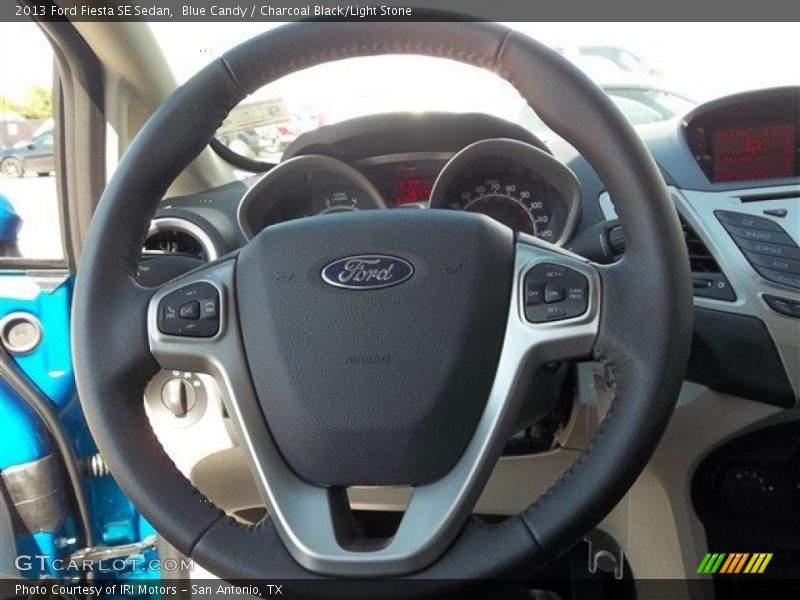 Blue Candy / Charcoal Black/Light Stone 2013 Ford Fiesta SE Sedan