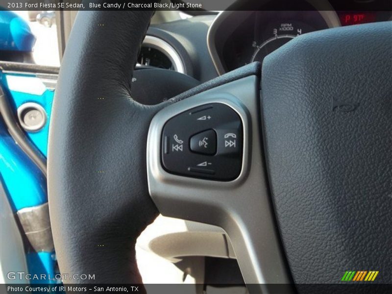 Blue Candy / Charcoal Black/Light Stone 2013 Ford Fiesta SE Sedan
