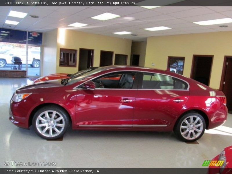 Red Jewel Tintcoat / Dark Titanium/Light Titanium 2010 Buick LaCrosse CXS