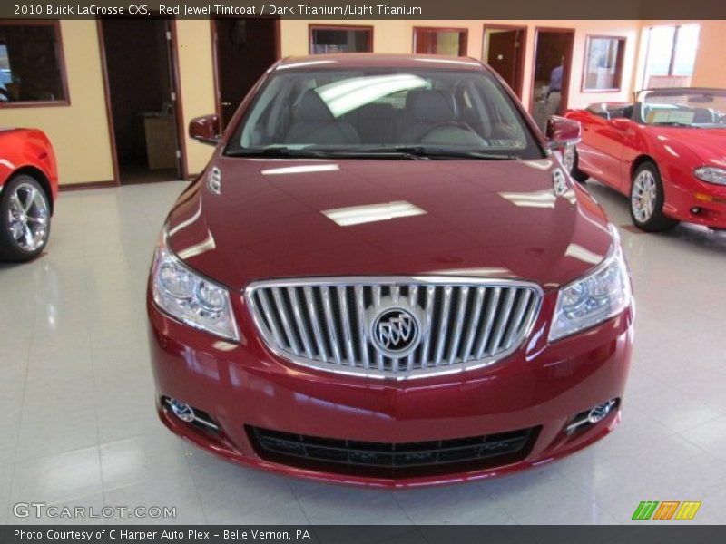 Red Jewel Tintcoat / Dark Titanium/Light Titanium 2010 Buick LaCrosse CXS