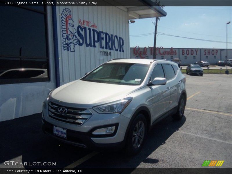 Moonstone Silver / Gray 2013 Hyundai Santa Fe Sport