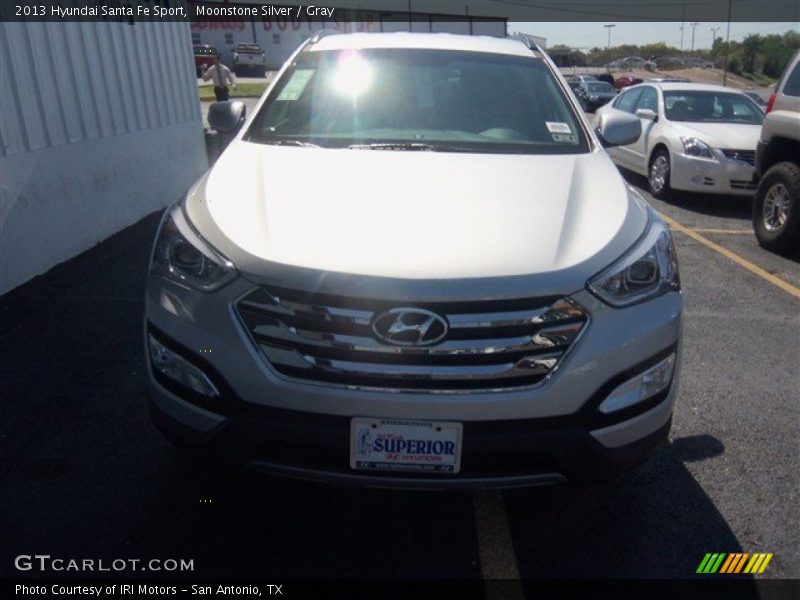 Moonstone Silver / Gray 2013 Hyundai Santa Fe Sport