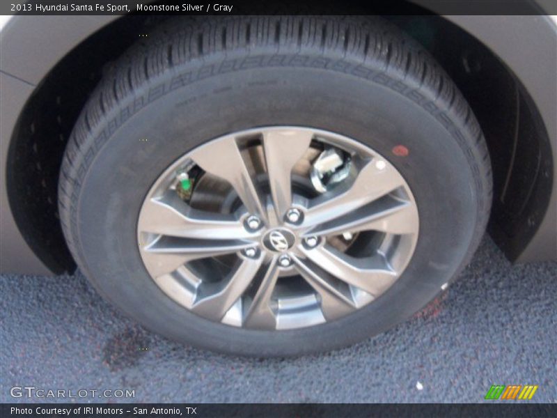 Moonstone Silver / Gray 2013 Hyundai Santa Fe Sport