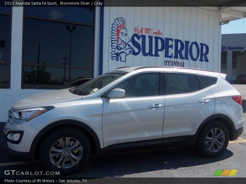 Moonstone Silver / Gray 2013 Hyundai Santa Fe Sport